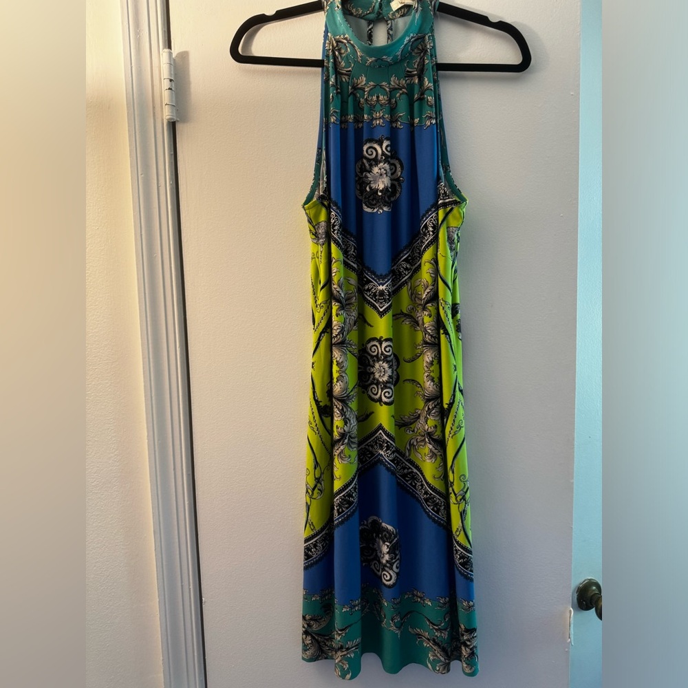 Print Halter Dress
